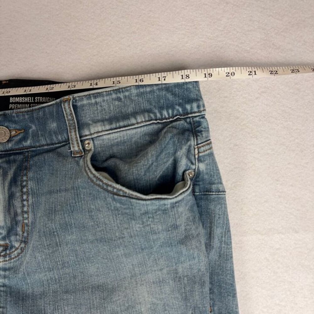 Torrid Bombshell Straight Jeans Women's 38x27 Blue Premium Stretch Mom High Rise - Picture 5 of 10